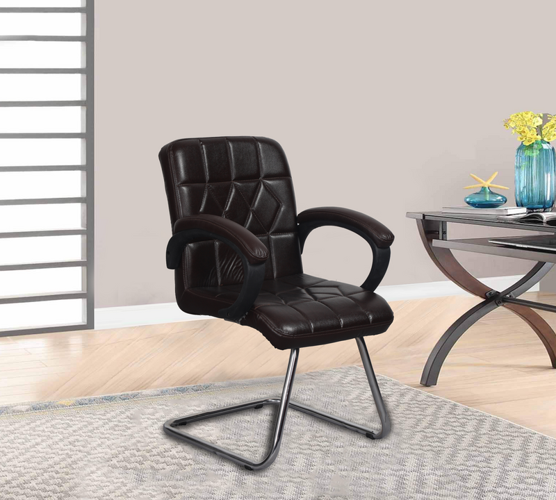 Office Visitor Chairs with Chrome Frame Base