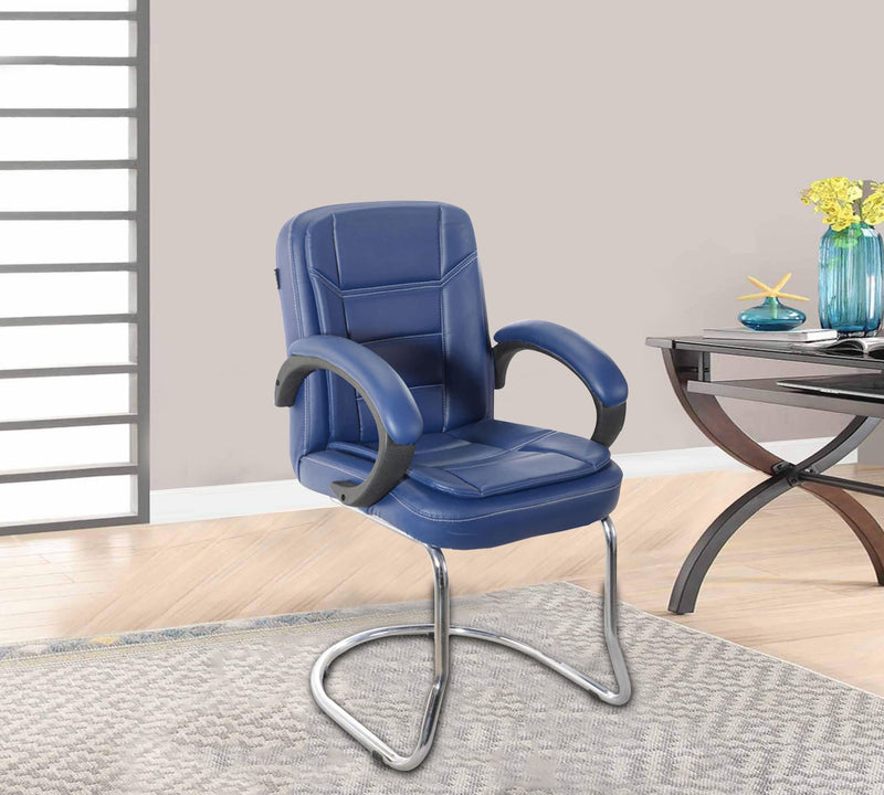 Office Visitor Chair with Chrome Frame Base