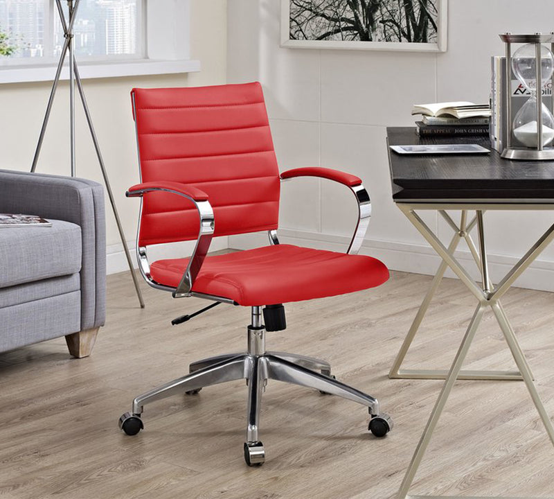 Executive Chair with Height Adjustable Chrome Base