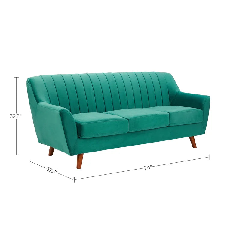 3 Seater Sofa with Wooden Legs
