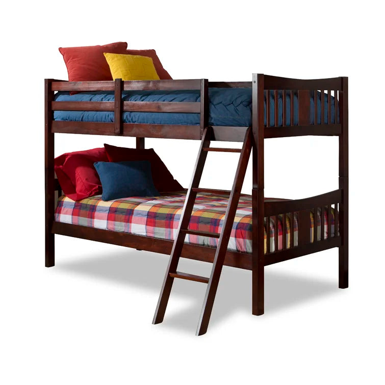 Wooden Kids Bunk Bed with No Storage