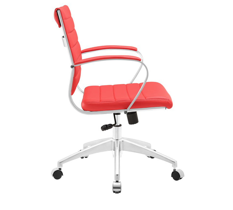 Medium Back Metal Chrome Base Office Executive Chair