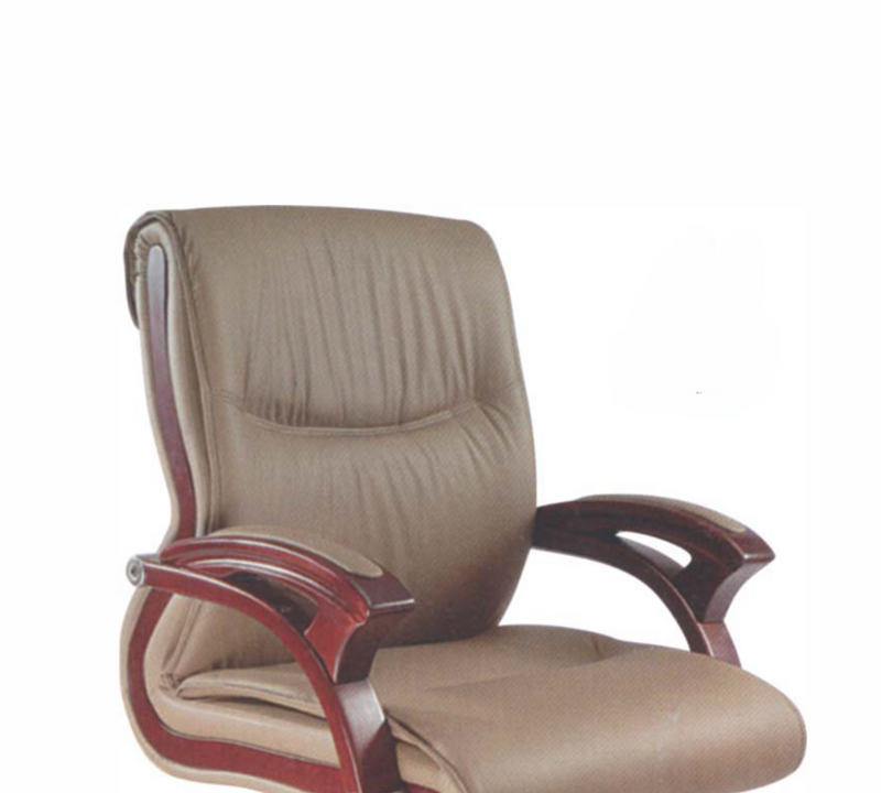 Medium Back Executive Chair Wooden Base