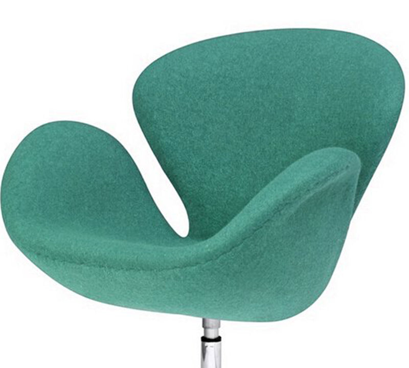 Swivel Tulip Chair With Metal Chrome Base