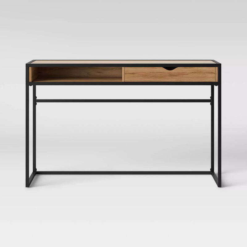 Wooden Top & Metal Base Study Table