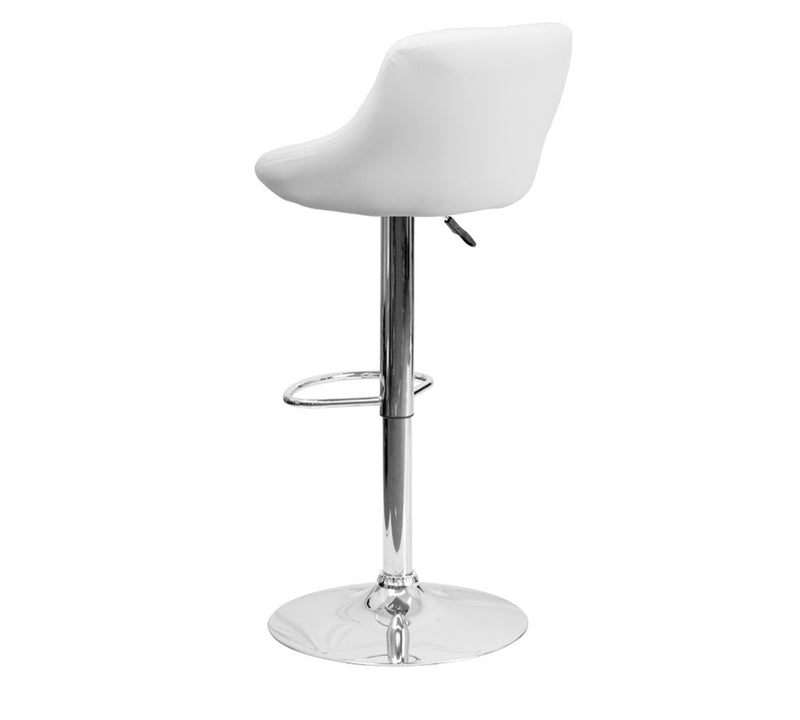 Bar Stool With Height Adjustable Metal Chrome Base
