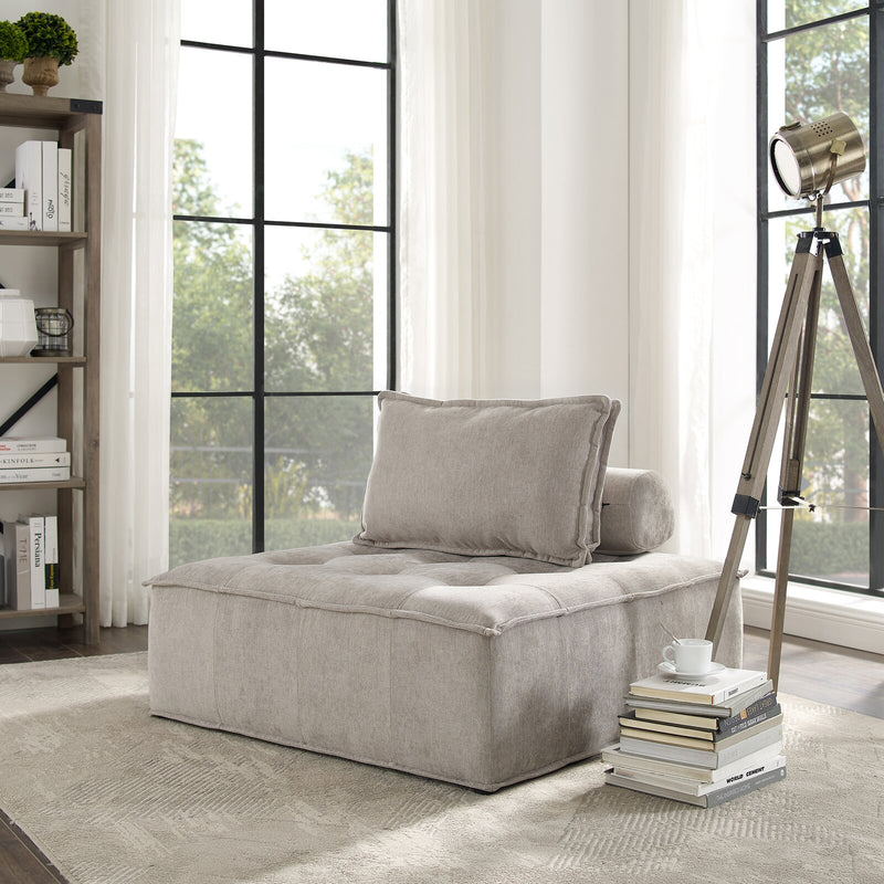 Modern Accent Chair with Armless Floor Seating