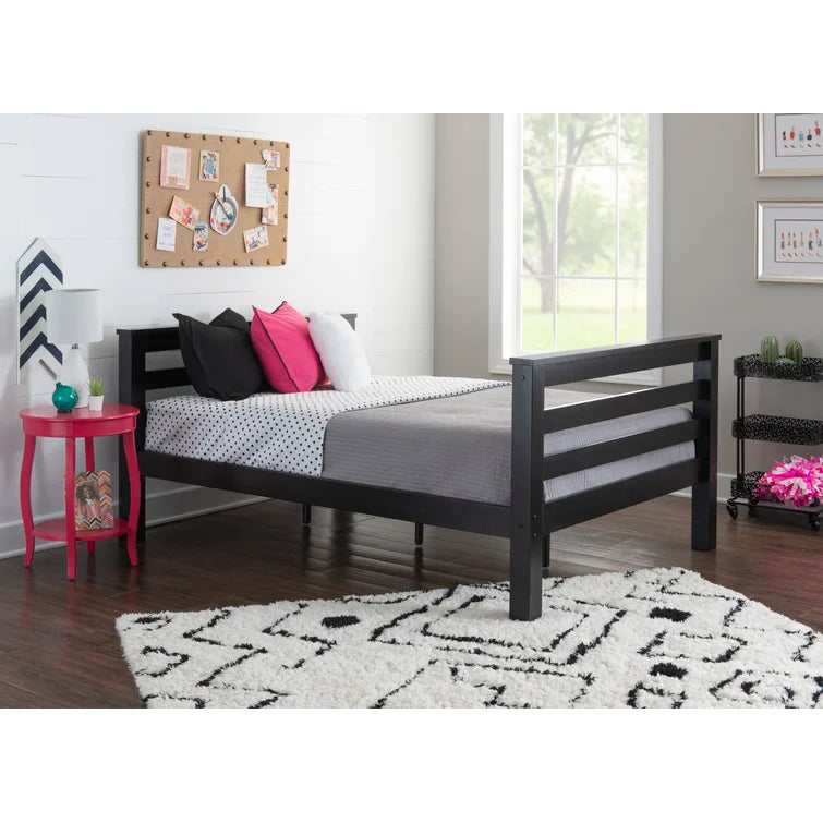 Twin Over Full Bunk Bed with Slant Ladder