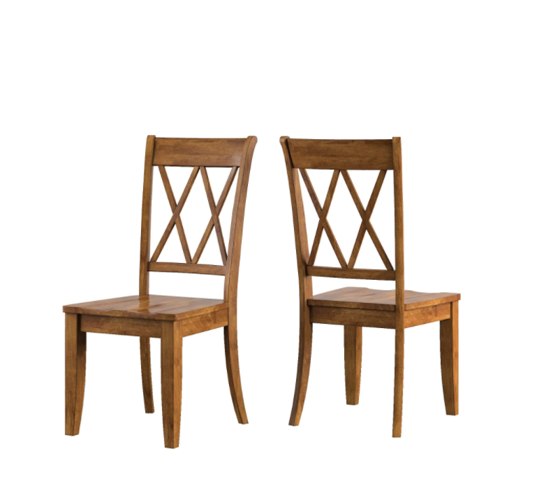 Wooden Dining Chairs with Wooden Frame Base