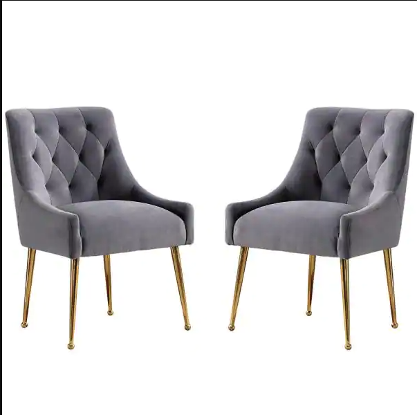 Metal Dining Chairs with Metal Legs Frame Base