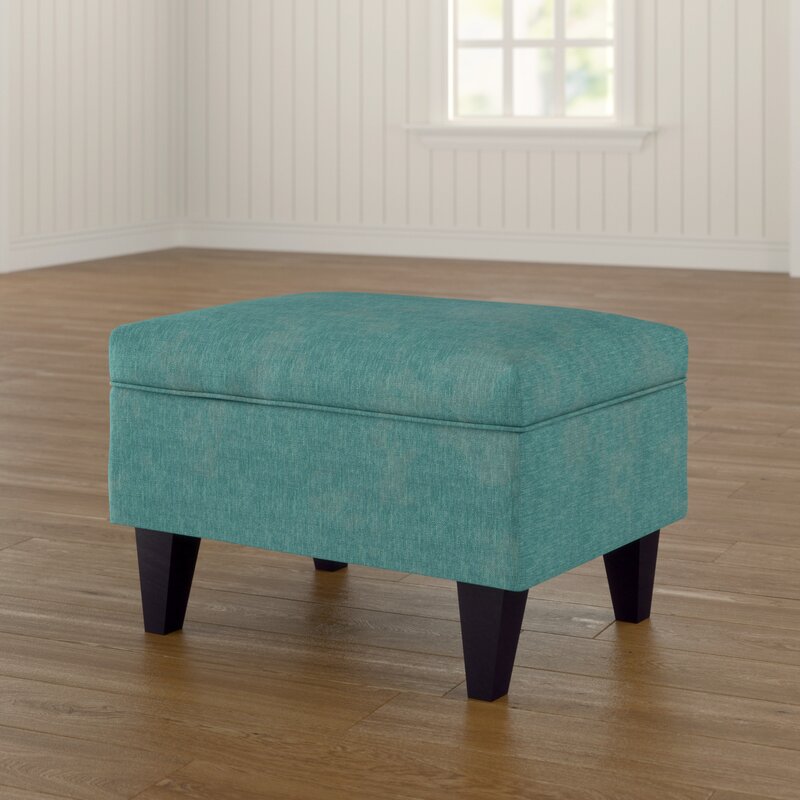 Solid Wooden Frame With Storage Ottoman