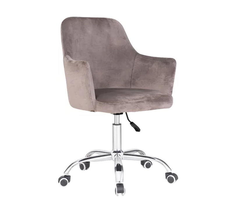 The Velvet Lounge Chair with Chrome Base