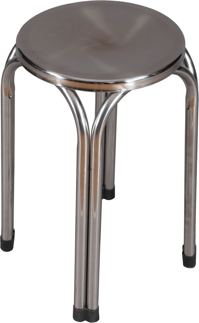 Dr Office Stools Chrome Finish (Silver)