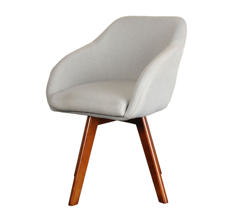 Cafe Lounge Accent Chair in Solid Wood Frame