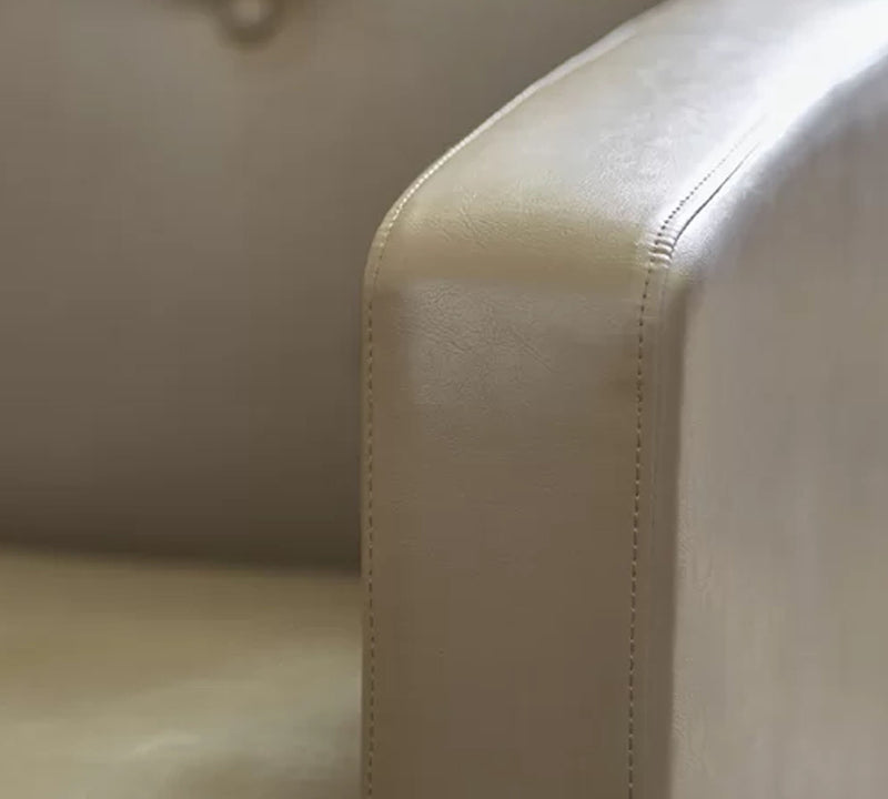Accent Lounge Metal Base Leatherette Chair