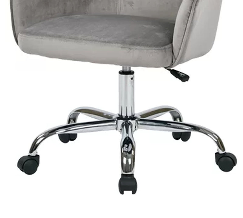 Swivel Velvet Lounge & Office  Chair with Wheels
