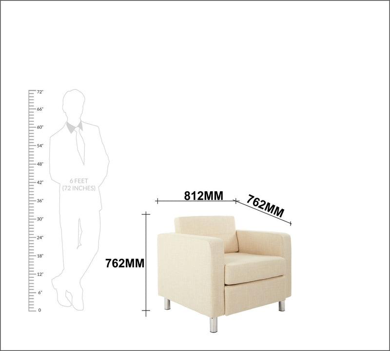 Lounge Chair with Stainless Steel Legs