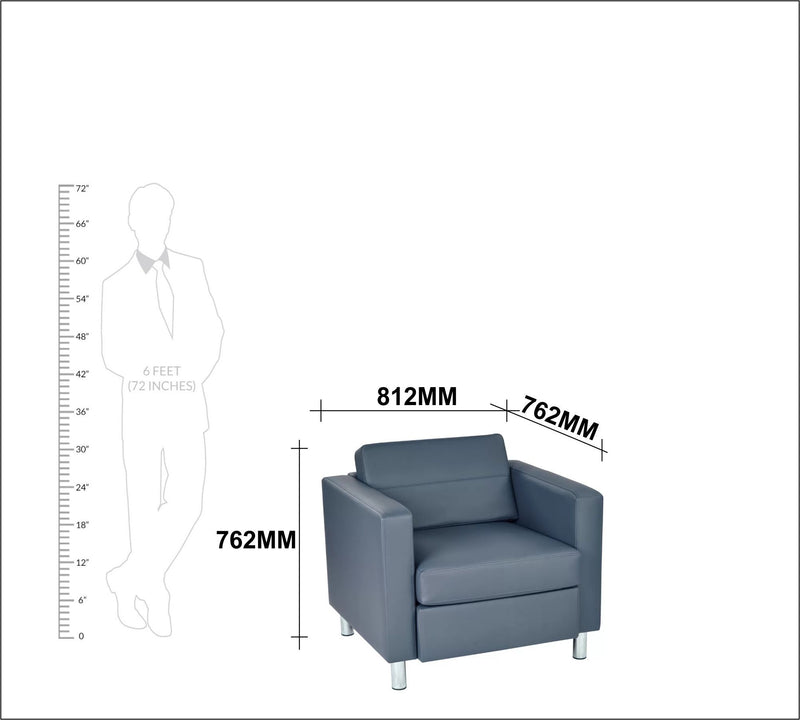 Lounge Chair with Stainless Steel Legs