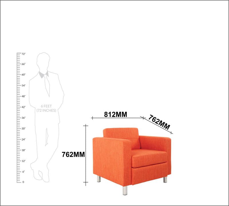 Lounge Chair with Stainless Steel Legs