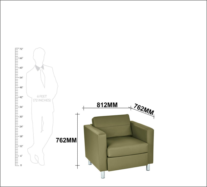 Lounge Chair with Stainless Steel Legs