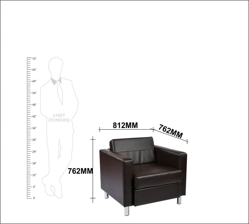 Lounge Chair with Stainless Steel Legs