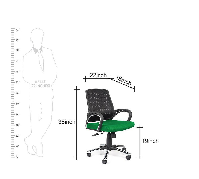 Ergonomic Chairs for Home Medium Back in Mesh