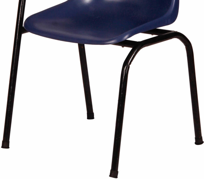 Study Chair With Writing Pad in The Metal Frame Legs Base - Blue