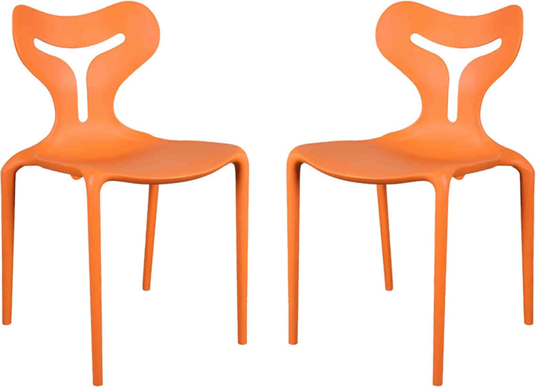 Outdoor Chair Crystal PP Designer Robo - Orange
