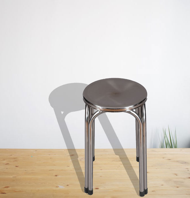 Doctor Stool with Metal Frame Legs Chrome Base