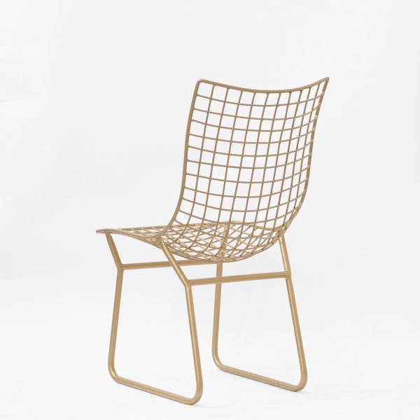 Metal Dining Chairs with Steel Frame Base