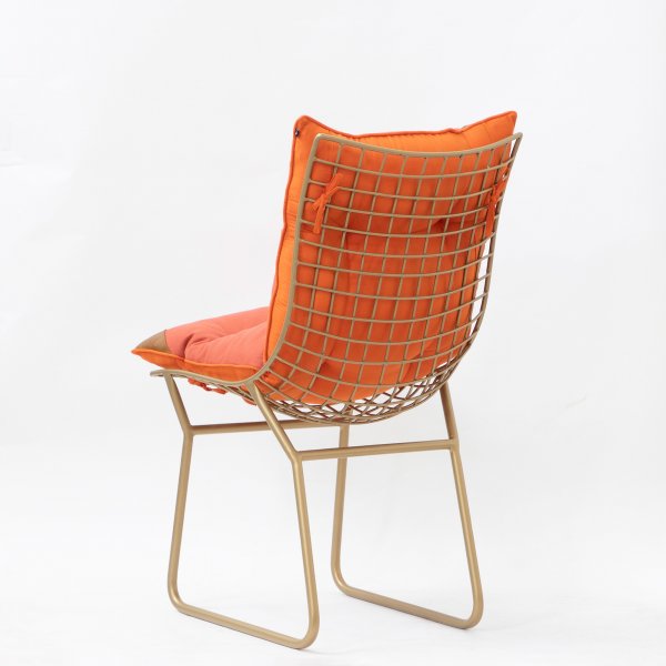 Fabric Dining Chairs with Steel Frame Base