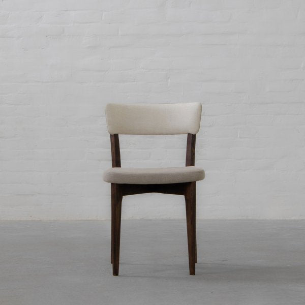 Fabric Dining Chair with Wooden Frame Base